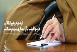 ابلاغیه رهبر انقلاب اسلامی در موافقت با آزادسازی سهام عدالت